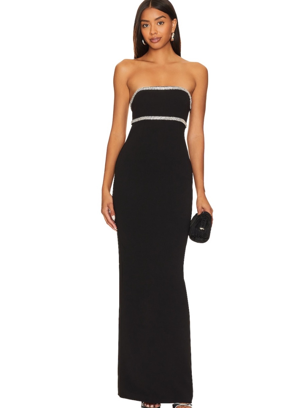 Lovers and Friends x Rachel Cosette Gown in Black - Picture 1 of 7